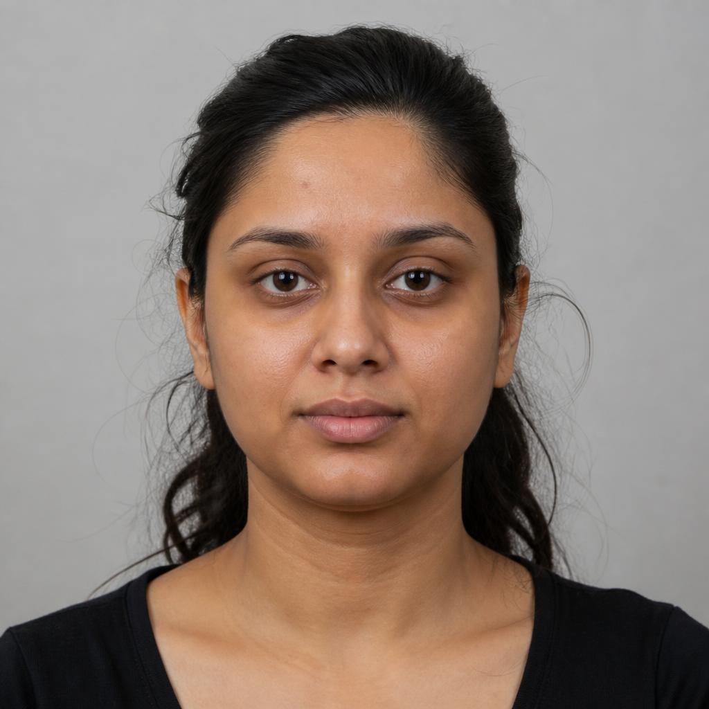 Skin before facial and makeup preparation